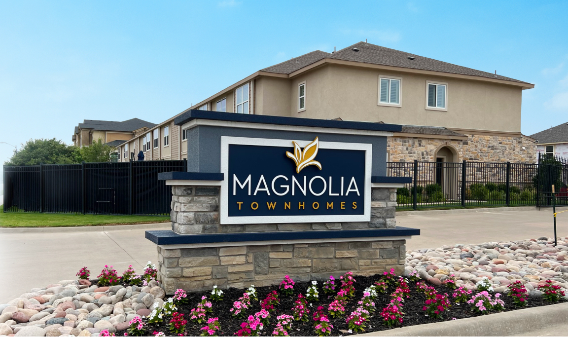 Magnolia Townhomes entrance